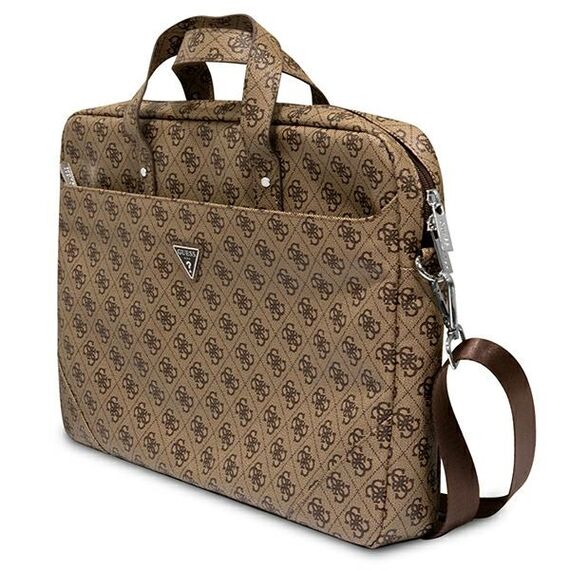Guess Bag GUCB15P4TW 16 "brown / brown Saffiano 4G Triangle Logo - Bags & Backpacks - Laptop Accessories - Techbox