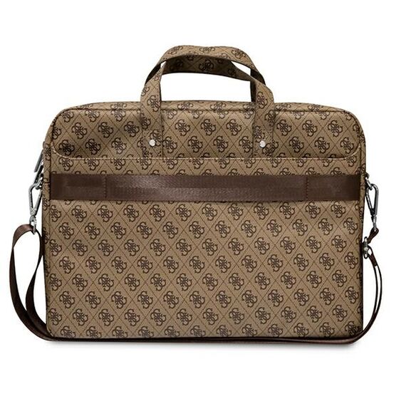 Guess Bag GUCB15P4TW 16 "brown / brown Saffiano 4G Triangle Logo - Bags & Backpacks - Laptop Accessories - Techbox