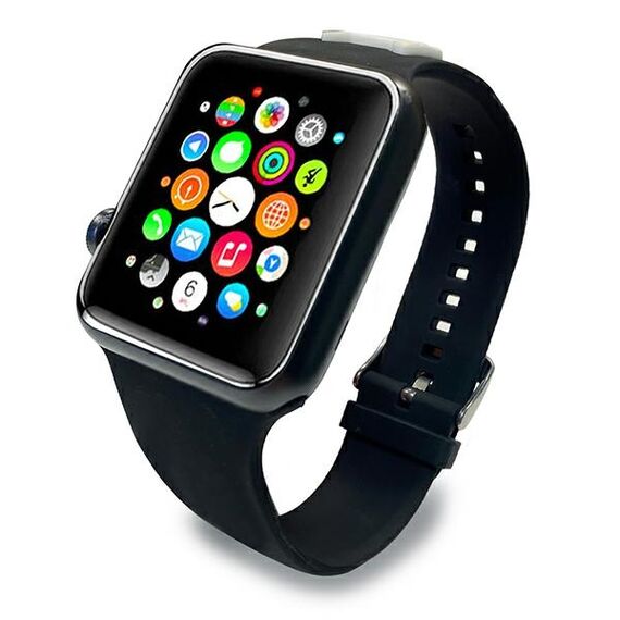 Karl Lagerfeld KLAWLSLCK Apple Watch Strap 42/44 / 45mm black / black strap Silicone Choupette Heads | Techbox