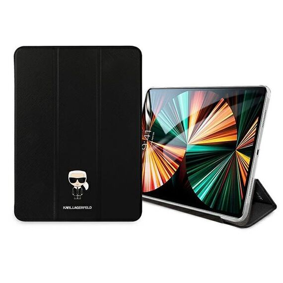 Karl Lagerfeld KLFC11OKMK iPad 11" Pro 2021 Book Cover czarny/black Saffiano Karl Iconic - Tablet Accessories - Tablet PC & Accessories - Techbox