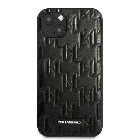 Karl Lagerfeld KLHCP13SMNMP1K iPhone 13 mini 5,4" hardcase czarny/black Monogram Plaque - Apple Cases - Cases - Techbox