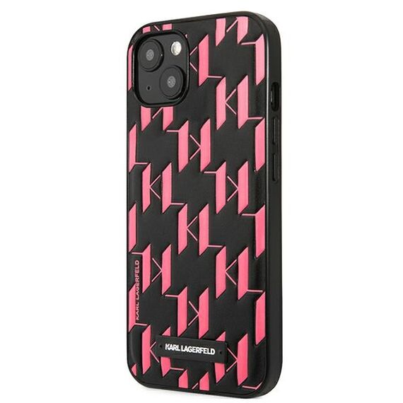 Karl Lagerfeld KLHCP13SMNMP1P iPhone 13 mini 5,4 "hardcase pink / pink Monogram Plaque | Techbox