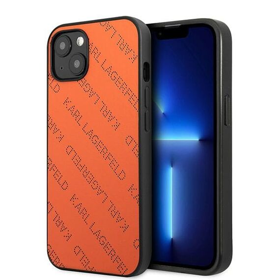 Karl Lagerfeld KLHCP13SPTLO iPhone 13 mini 5,4 "hardcase orange / orange Perforated Allover | Techbox