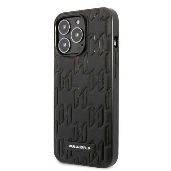 Karl Lagerfeld KLHCP13XMNMP1K iPhone 13 Pro Max 6,7" hardcase czarny/black Monogram Plaque - Apple Cases - Cases - Techbox