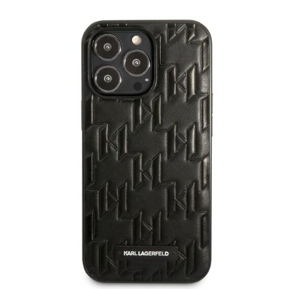 Karl Lagerfeld KLHCP13XMNMP1K iPhone 13 Pro Max 6,7" hardcase czarny/black Monogram Plaque - Apple Cases - Cases - Techbox