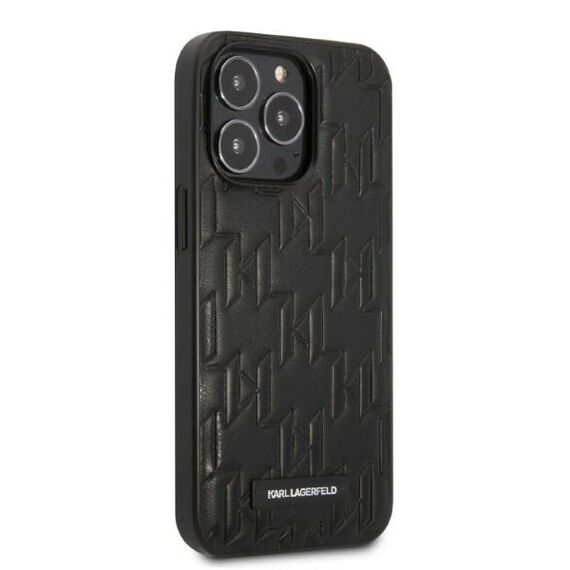 Karl Lagerfeld KLHCP13XMNMP1K iPhone 13 Pro Max 6,7" hardcase czarny/black Monogram Plaque - Apple Cases - Cases - Techbox