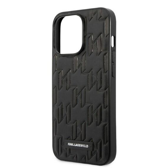 Karl Lagerfeld KLHCP13XMNMP1K iPhone 13 Pro Max 6,7" hardcase czarny/black Monogram Plaque - Apple Cases - Cases - Techbox