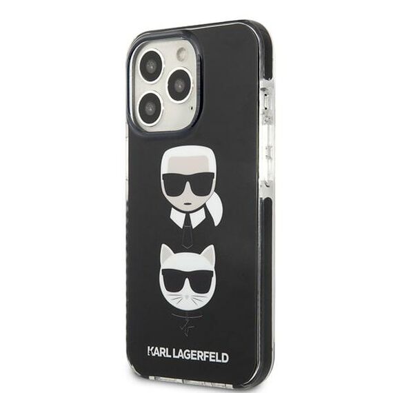 Karl Lagerfeld KLHCP13XTPE2TK iPhone 13 Pro Max 6,7" hardcase czarny/black Karl&Choupette Head | Techbox