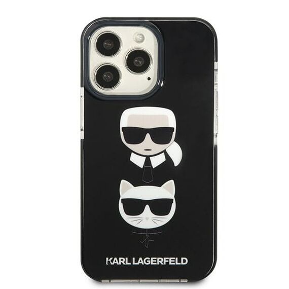 Karl Lagerfeld KLHCP13XTPE2TK iPhone 13 Pro Max 6,7" hardcase czarny/black Karl&Choupette Head | Techbox