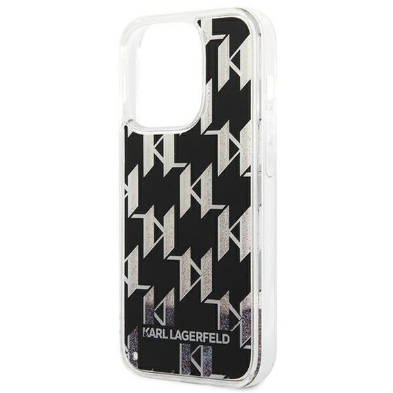 Karl Lagerfeld KLHCP14LLMNMK iPhone 14 Pro 6,1" hardcase czarny/black Liquid Glitter Monogram - Apple Cases - Cases - Techbox