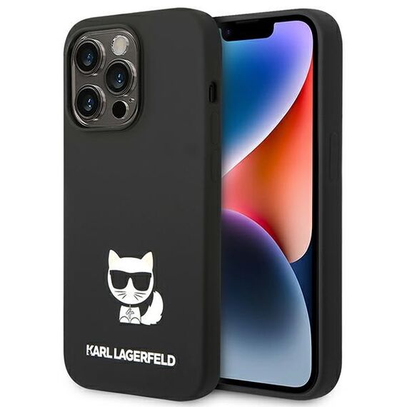 Karl Lagerfeld KLHCP14LSLCTBK iPhone 14 Pro 6.1 "hardcase black / black Silicone Choupette Body | Techbox