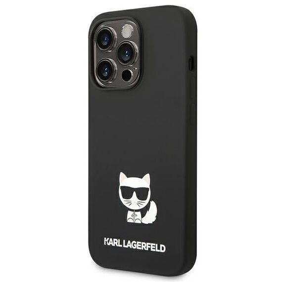 Karl Lagerfeld KLHCP14LSLCTBK iPhone 14 Pro 6.1 "hardcase black / black Silicone Choupette Body | Techbox