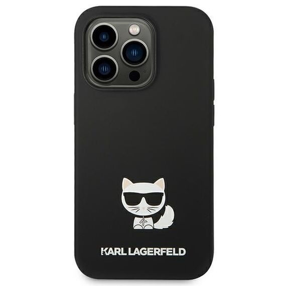 Karl Lagerfeld KLHCP14LSLCTBK iPhone 14 Pro 6.1 "hardcase black / black Silicone Choupette Body | Techbox