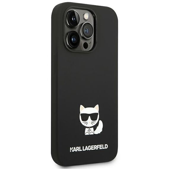 Karl Lagerfeld KLHCP14LSLCTBK iPhone 14 Pro 6.1 "hardcase black / black Silicone Choupette Body | Techbox