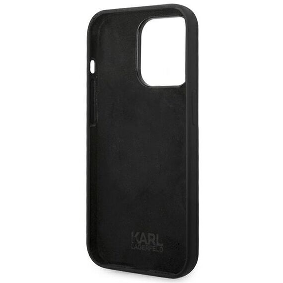 Karl Lagerfeld KLHCP14LSLCTBK iPhone 14 Pro 6.1 "hardcase black / black Silicone Choupette Body | Techbox