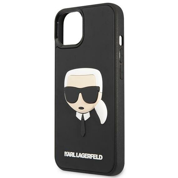 Karl Lagerfeld KLHCP14MKH3DBK iPhone 14 Plus 6,7" czarny/black hardcase 3D Rubber Karl`s Head - Apple Cases - Cases - Techbox