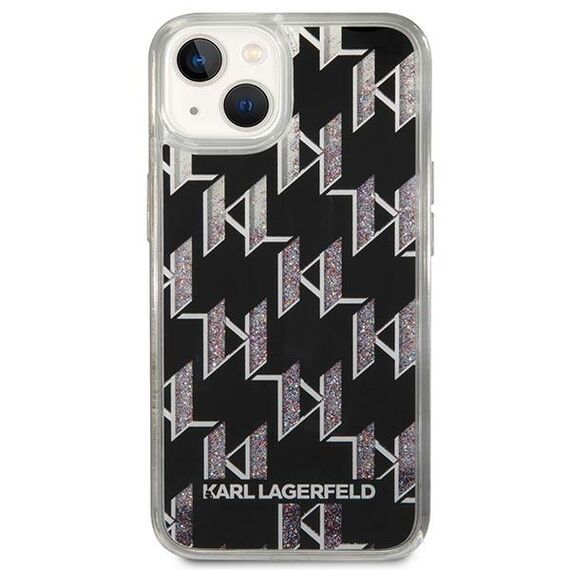 Karl Lagerfeld KLHCP14MLMNMK iPhone 14 Plus 6.7 "hardcase black / black Liquid Glitter Monogram | Techbox