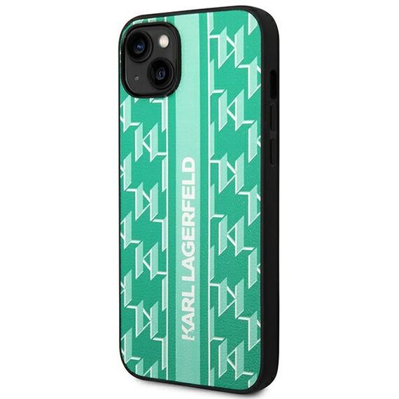 Karl Lagerfeld KLHCP14MPGKLSKN iPhone 14 Plus 6.7 "hardcase green / green Monogram Stripe | Techbox