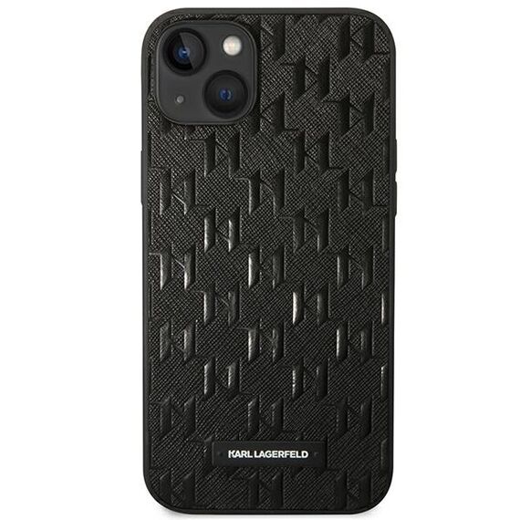 Karl Lagerfeld KLHCP14MSAKLHPK iPhone 14 Plus 6.7 "hardcase black / black Saffiano Mono Metal Logo | Techbox