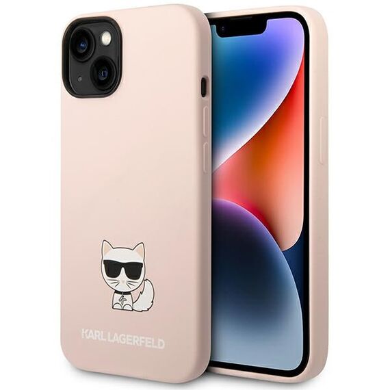 Karl Lagerfeld KLHCP14MSLCTPI iPhone 14 Plus 6,7" hardcase jasnorÃ³Å¼owy/light pink Silicone Choupette Body - Apple Cases - Cases - Techbox