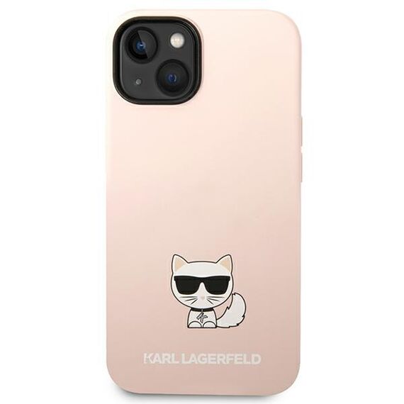 Karl Lagerfeld KLHCP14MSLCTPI iPhone 14 Plus 6,7" hardcase jasnorÃ³Å¼owy/light pink Silicone Choupette Body - Apple Cases - Cases - Techbox