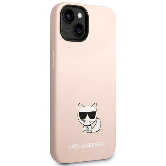 Karl Lagerfeld KLHCP14MSLCTPI iPhone 14 Plus 6,7" hardcase jasnorÃ³Å¼owy/light pink Silicone Choupette Body - Apple Cases - Cases - Techbox