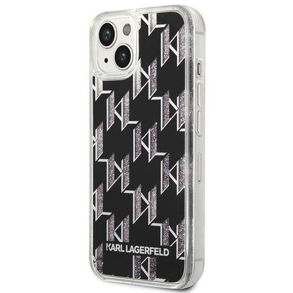 Karl Lagerfeld KLHCP14SLMNMK iPhone 14 6,1" hardcase czarny/black Liquid Glitter Monogram - Apple Cases - Cases - Techbox