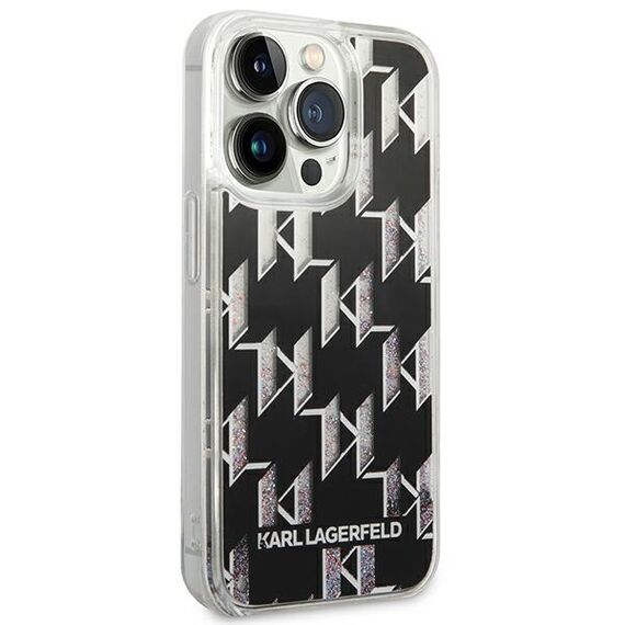 Karl Lagerfeld KLHCP14XLMNMK iPhone 14 Pro Max 6.7 "hardcase black / black Liquid Glitter Monogram | Techbox