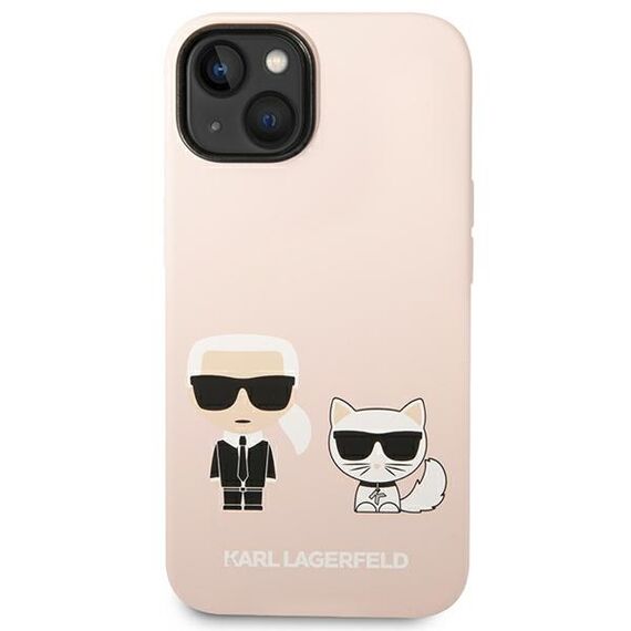 Karl Lagerfeld KLHMP14MSSKCI iPhone 14 Plus 6,7" hardcase jasnorÃ³Å¼owy/light pink Silicone Karl & Choupette Magsafe - Apple Cases - Cases - Techbox