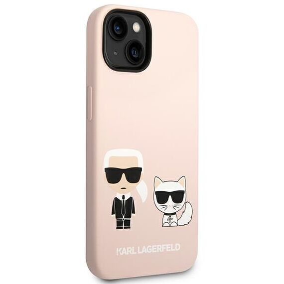 Karl Lagerfeld KLHMP14MSSKCI iPhone 14 Plus 6,7" hardcase jasnorÃ³Å¼owy/light pink Silicone Karl & Choupette Magsafe - Apple Cases - Cases - Techbox