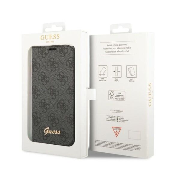 Guess GUBKP14SHG4SHK iPhone 14 6.1 "black / black book 4G Vintage Gold Logo | Techbox
