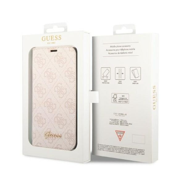 Guess GUBKP14SHG4SHP iPhone 14 6.1 "pink / pink book 4G Vintage Gold Logo | Techbox
