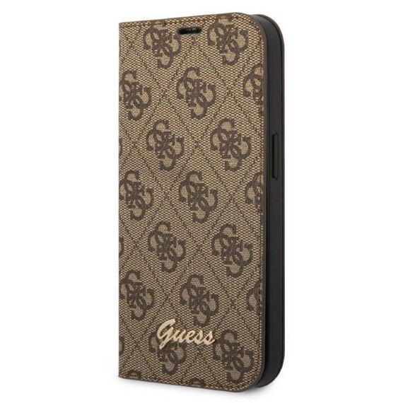Guess GUBKP14XHG4SHW iPhone 14 Pro Max 6.7 "brown / brown book 4G Vintage Gold Logo | Techbox