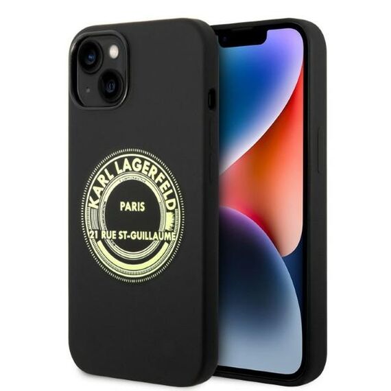 Karl Lagerfeld KLHCP14MSRSGRCK iPhone 14 Plus 6.7 "hardcase black / black Silicone RSG | Techbox