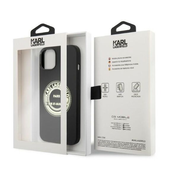 Karl Lagerfeld KLHCP14MSRSGRCK iPhone 14 Plus 6.7 "hardcase black / black Silicone RSG | Techbox
