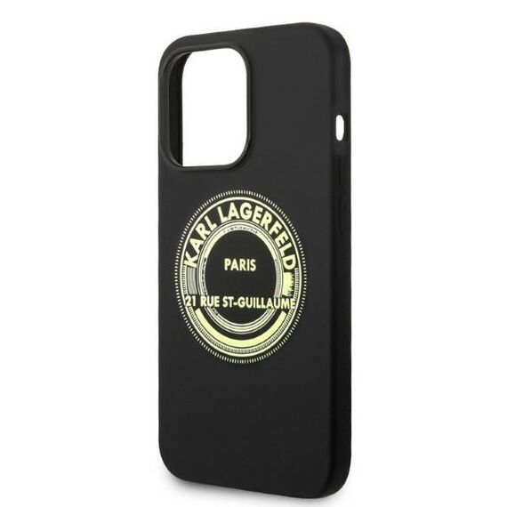 Karl Lagerfeld Silicone RSG case for iPhone 14 Pro - black - Uncategorized Cases (2) - Cases - Techbox