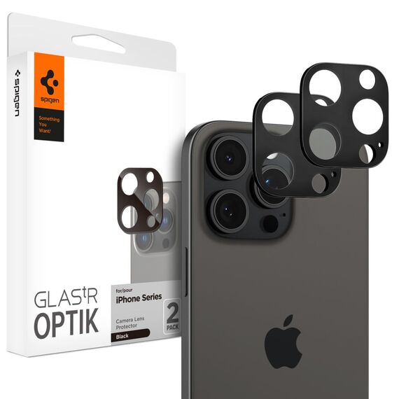 Spigen Optik. TR Camera Protector Camera tempered glass (2 pcs) iPhone 14 Pro / 14 Pro Max black - Apple iPhone - Screen & Camera Protection - Techbox