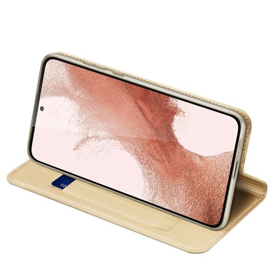 Dux Ducis Skin Pro Case for Samsung Galaxy S23+ Flip Card Wallet Stand Gold | Techbox
