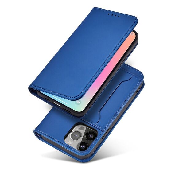 Magnet Card Case for Samsung Galaxy S23+ flip cover wallet stand blue | Techbox