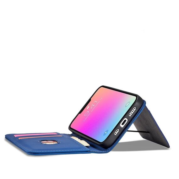 Magnet Card Case for Samsung Galaxy S23+ flip cover wallet stand blue | Techbox