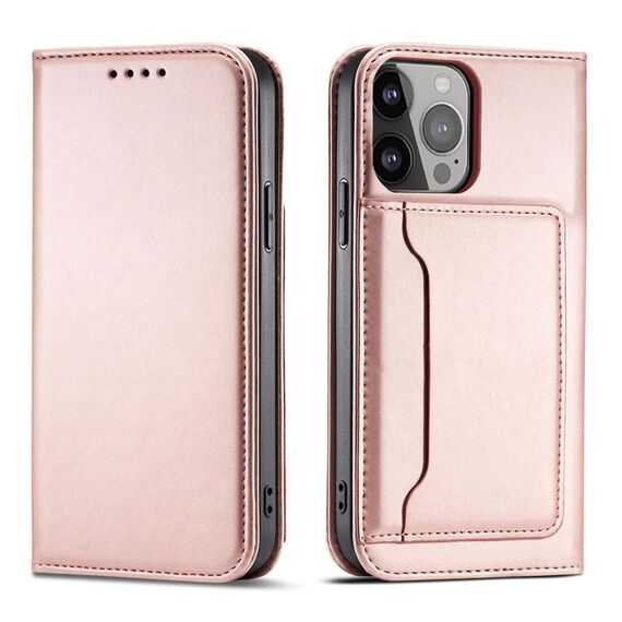Magnet Card Case for Samsung Galaxy S23 Ultra Cover with Flip Wallet Stand Pink - Samsung Cases - Cases - Techbox