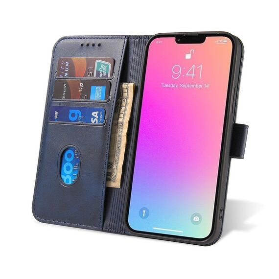 Magnet Case for Samsung Galaxy S23 Ultra Cover with Flip Wallet Stand Blue | Techbox