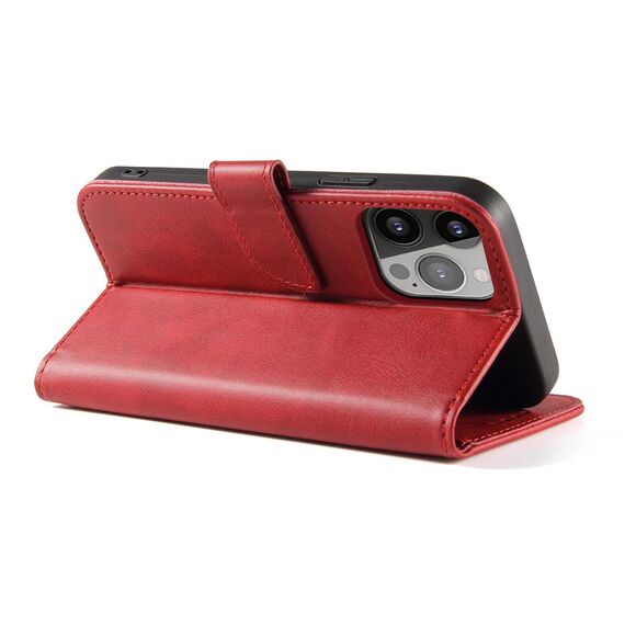 Magnet Case for Samsung Galaxy S23 Ultra flip cover wallet stand red | Techbox