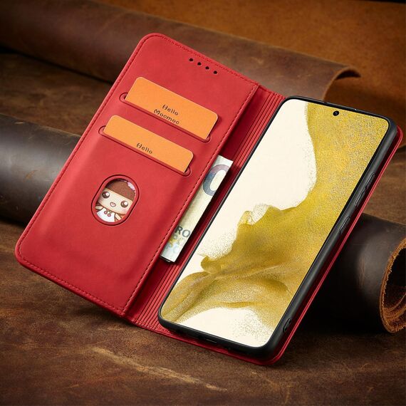 Magnet Fancy Case for Samsung Galaxy S23+ flip cover wallet stand red - Samsung Cases - Cases - Techbox