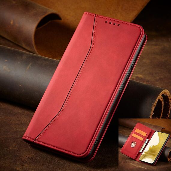 Magnet Fancy Case for Samsung Galaxy S23+ flip cover wallet stand red - Samsung Cases - Cases - Techbox
