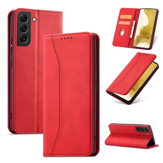 Magnet Fancy Case for Samsung Galaxy S23+ flip cover wallet stand red - Samsung Cases - Cases - Techbox