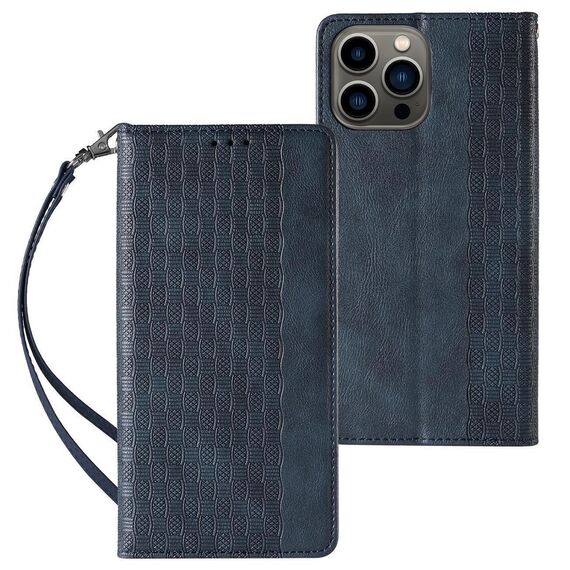 Magnet Strap Case Case for Samsung Galaxy S23 Flip Wallet Mini Lanyard Stand Blue - Samsung Cases - Cases - Techbox