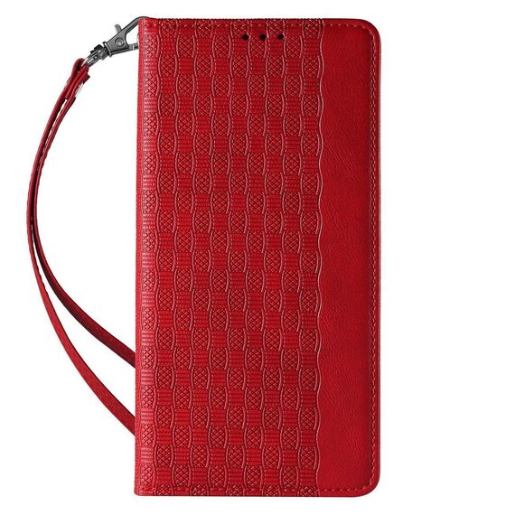 Magnet Strap Case for Samsung Galaxy S23+ Flip Wallet Mini Lanyard Stand red | Techbox