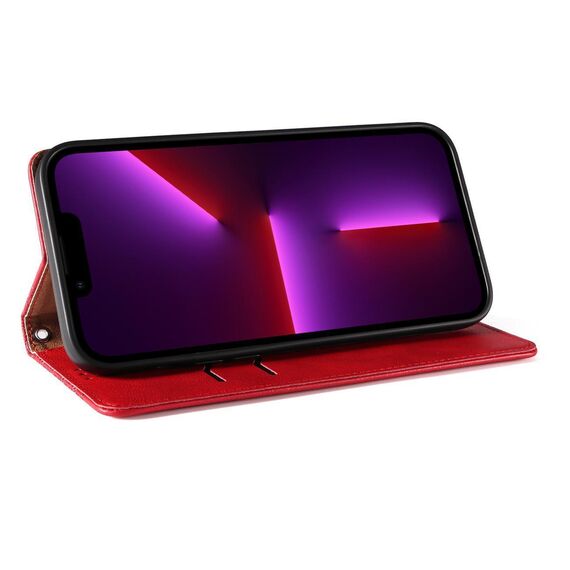 Magnet Strap Case for Samsung Galaxy S23+ Flip Wallet Mini Lanyard Stand red | Techbox