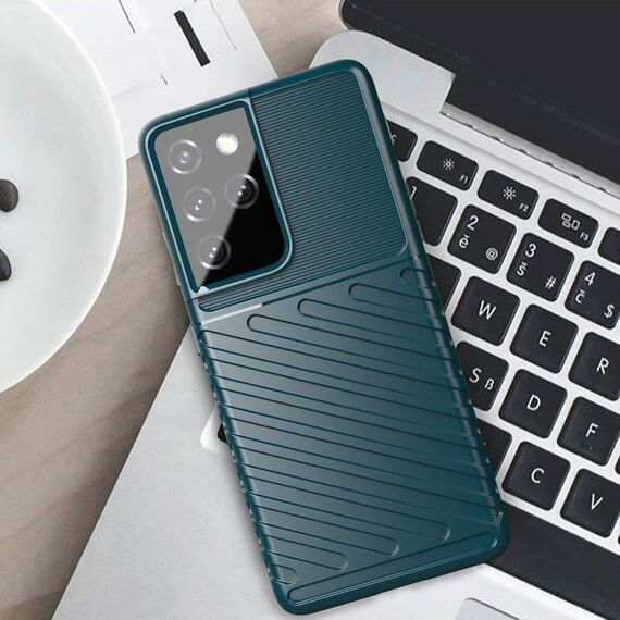 Thunder Case for Samsung Galaxy S23 Ultra silicone armor case blue - Samsung Cases - Cases - Techbox